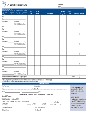 CPA Payment Form