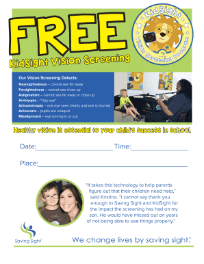 Vision Screening Form