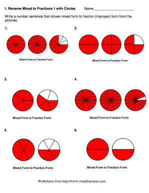 Mixed to Fractions Worksheet