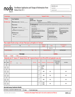 Moda Health Enrollment Application