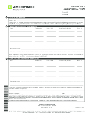 Beneficiary Designation Form