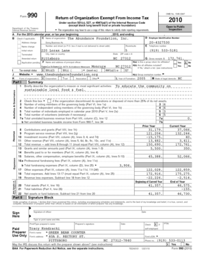 Form 990 Tax Return for Nonprofits