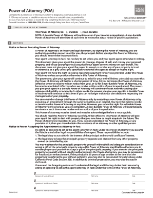 Durable Power of Attorney Form