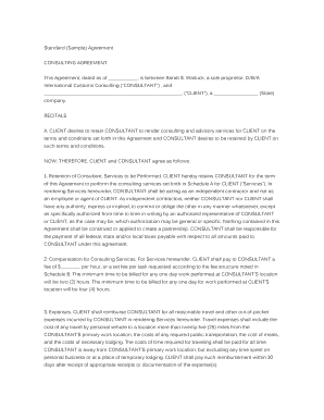 Consulting Agreement Template