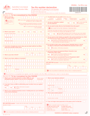 Tax File Number Declaration