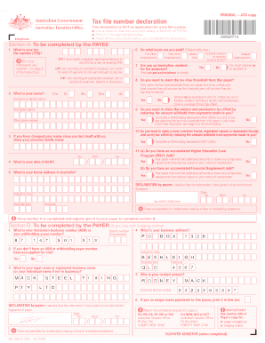 Tax File Number Declaration