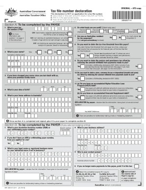 Tax File Number Declaration