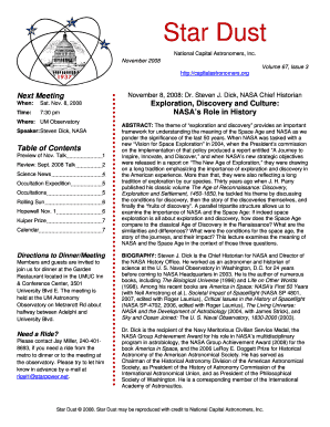 Printable njhs certificate template - Stardust 2008 067 03 - National Capital Astronomers - capitalastronomers