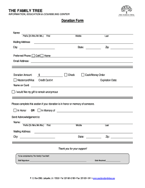 Donation Form