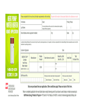 Indiana Michigan Power Rebate Application