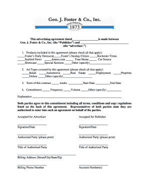 Advertising Agreement