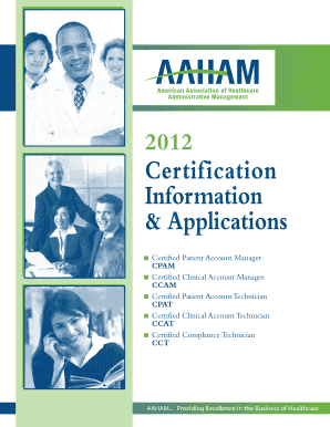 AAHAM Certification Application