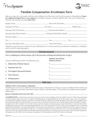 Flexible Compensation Enrollment Form