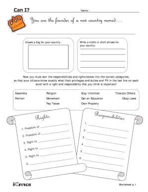Country Founder Worksheet