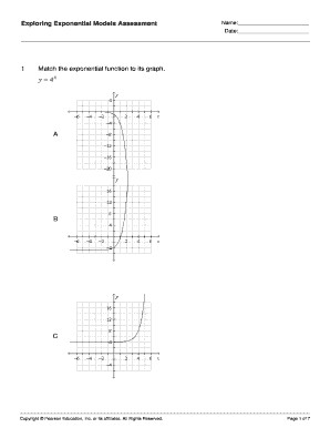 Exploring Exponential Models Assessment