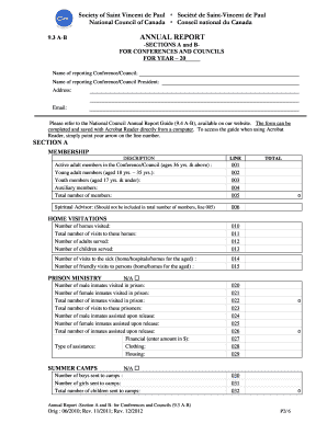 Society of Saint Vincent de Paul Annual Report