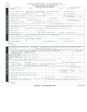 Death bCertificateb Form - Macy amp Son Funeral Directors McMinnville bb