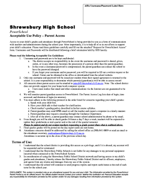 PowerSchool Access Request Form