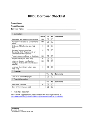 RRDL Borrower Checklist - St Cloud HRA Home Page