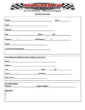 Driver Registration Form