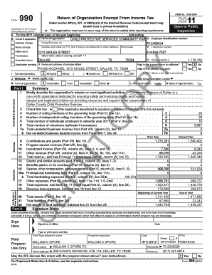 Form 990 Tax Return for Nonprofits
