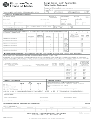 Large Group Health Application