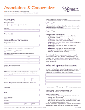 Australian Credit Union Account Application