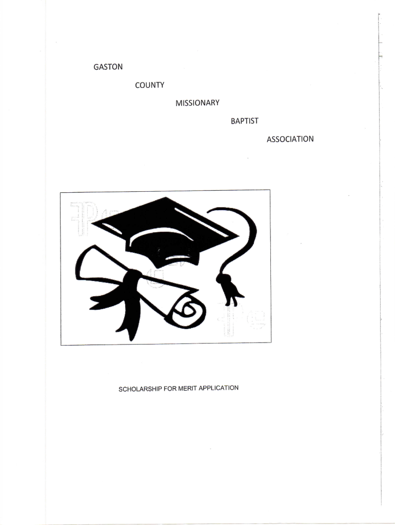 SCHOLARSHIP FOR MERIT APPLICATION - gcmbancorg Preview on Page 1