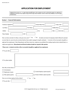 Application for Employment