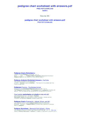 Pedigree chart worksheet with answers - Bing - shutupbillcom