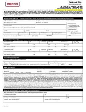 Leasing Application Form