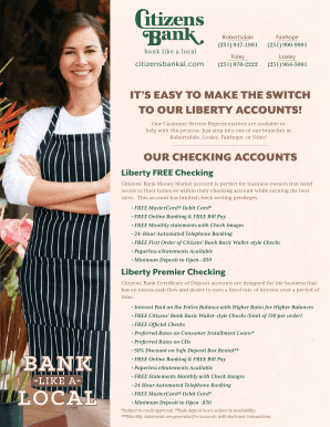 Citizens' Bank Account Switch Kit