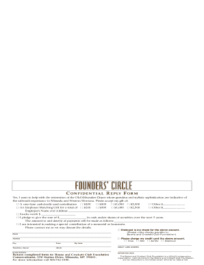 Boone and Crockett Club Donation Form