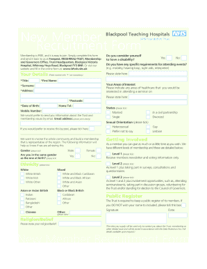 Membership Application Form