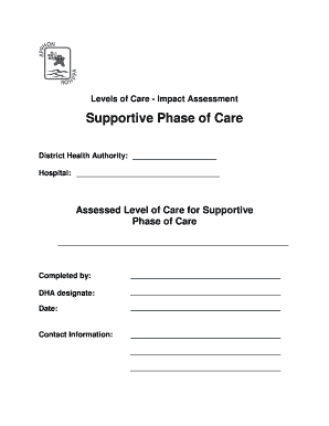 Levels of Care Impact Assessment Form