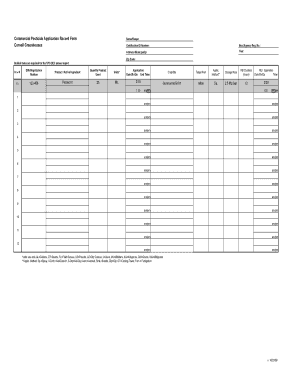 Commercial Pesticide Application Record Form