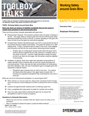 Grain Bin Safety Toolbox Talk