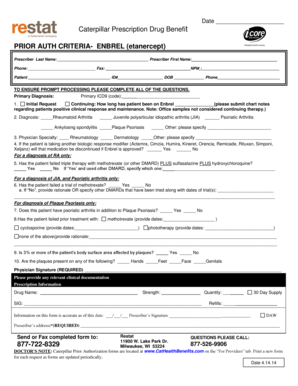 Caterpillar Prescription Drug Benefit Form