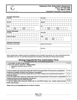 Stivarga Prior Authorization Form