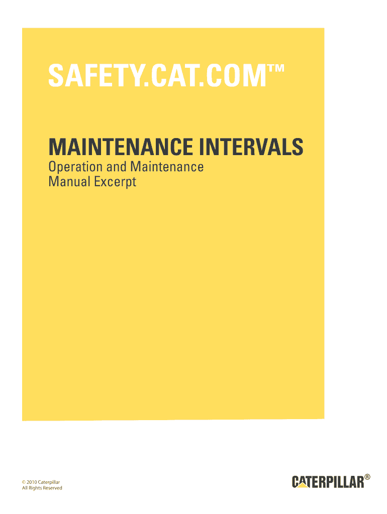 caterpillar maintenance manual pdf Preview on Page 1