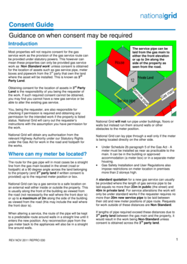 UK Gas Service Consent Form
