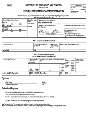 SEC Form 3 Beneficial Ownership