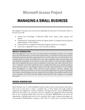 Construction management ppt - Microsoft Access Project: Managing a Small Business - Wiley