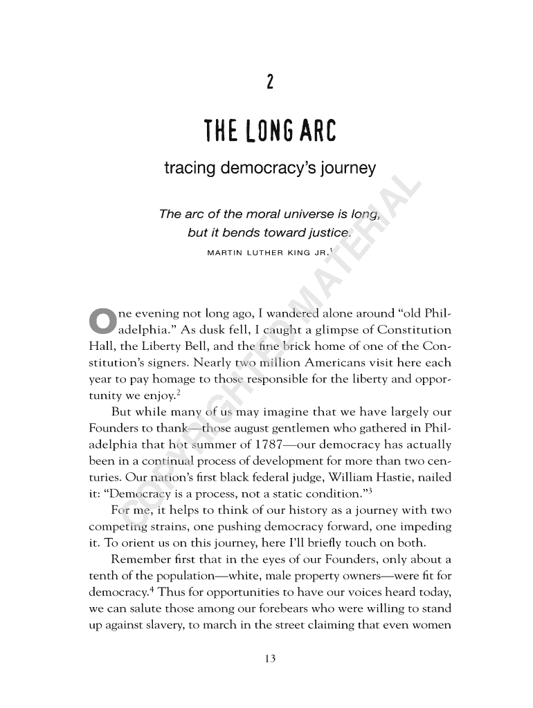 THE LONG ARC Preview on Page 1