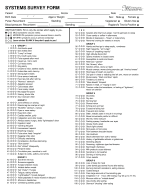 Systems Survey Form
