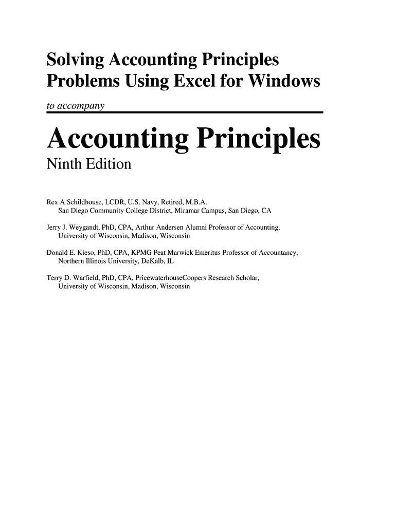 Solving Accounting Principles Preview on Page 1
