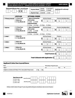 Life Insurance Application Form