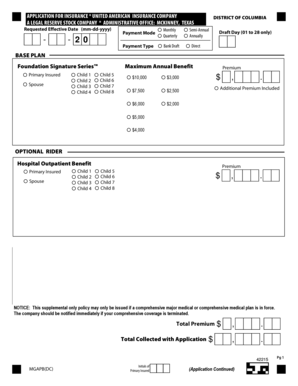 Insurance Application Form