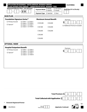Insurance Application Form