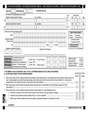 Insurance Application Form